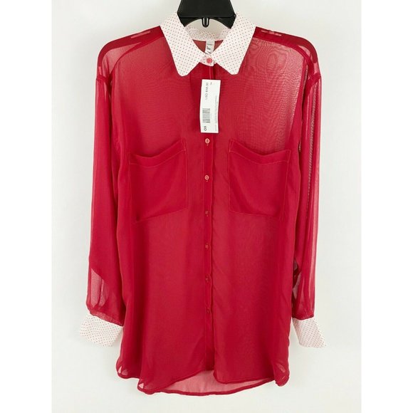 American Apparel Accessories - American Apparel Button Up Red/White Red PD OS